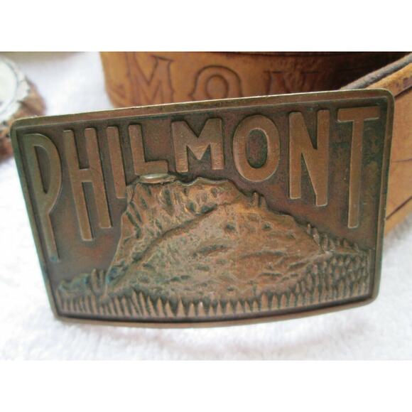Philmont belt & buckle, Cimarron, N.Mexico, Philmont scout ranch, tooth/Philmont - Picture 4 of 10